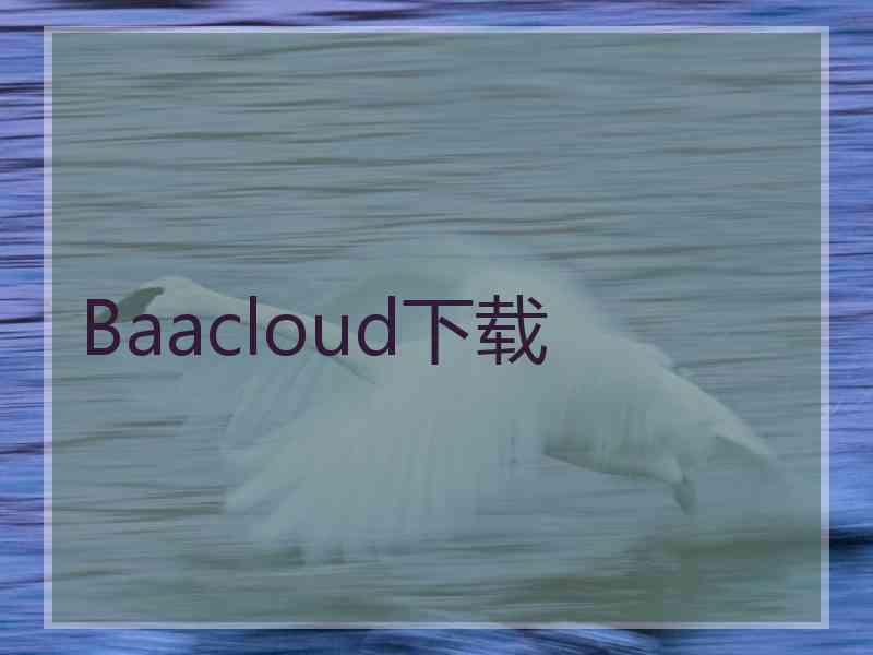 Baacloud下载