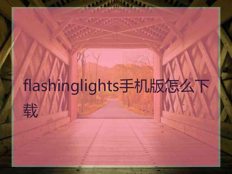 flashinglights手机版怎么下载
